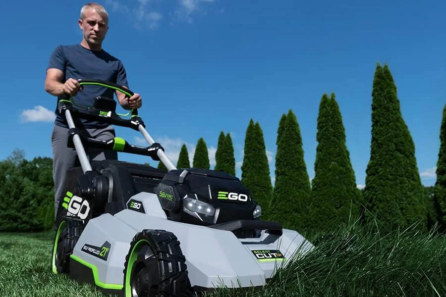 lawn mower self propelled electric